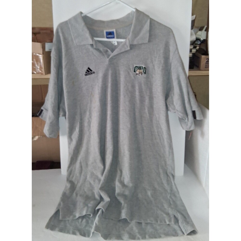 Adidas Ohio Bobcats Polo Shirt Size L